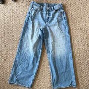 American Eagle Curvy super high rise baggy straight Jeans